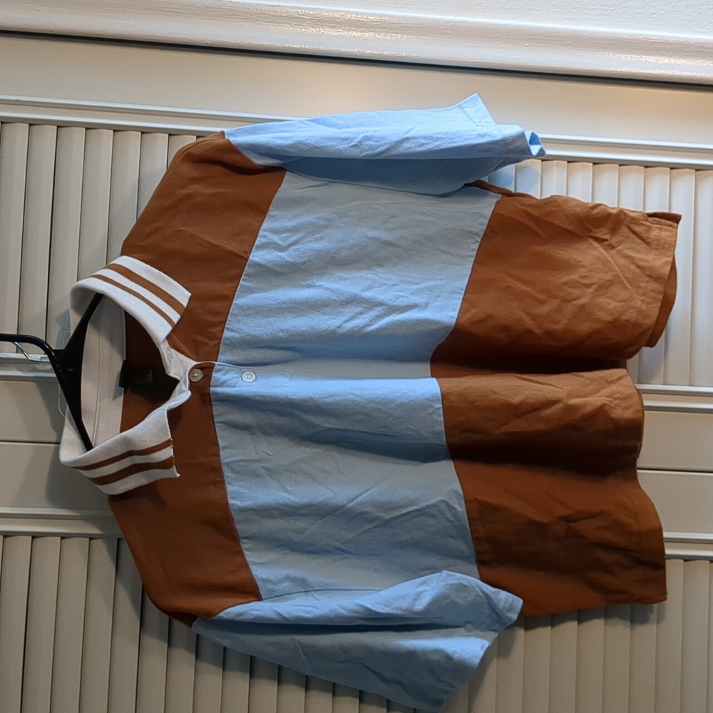 NWT WILD FABLE CROPPED RUGBY POLO SHIRT TOP SIZE S